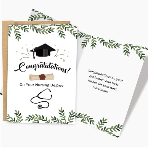Nursing Degree Graduation Card for New Nurse Graduate - RYYike