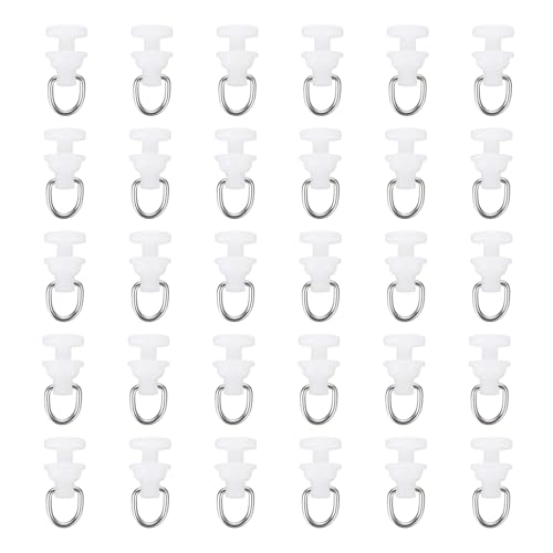50Pcs Curtain Track Gliders Pulley Rollers for Window Track Accessories