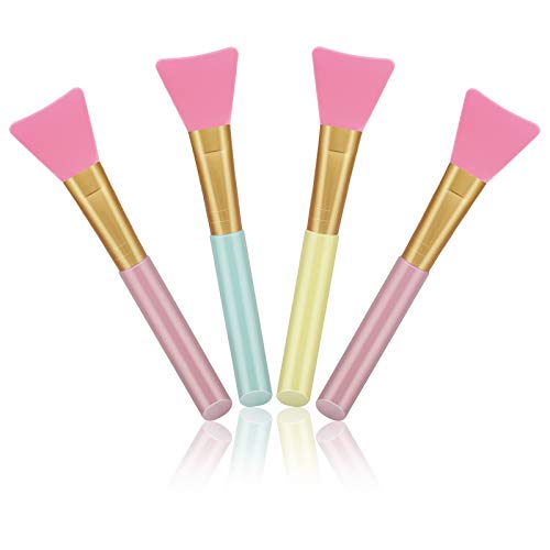 Cuttte 4pcs Silicone Face Mask Applicator Spatula Brushes for Mud Clay