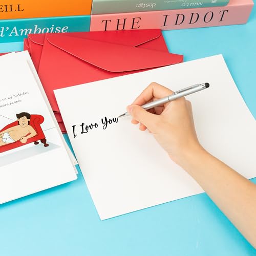 10 Humorous Father's Day Cards with Envelopes - Funny Birthday Greeting Set
