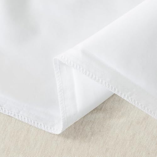 WhatsBedding Cotton Pillowcases Set of 2 - White, 20x26, Envelope Closure