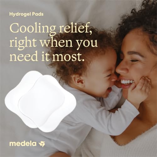 Medela Hydrogel Nipple Pads - Reusable Cooling Relief, Pack of 4