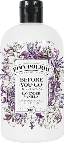 Poo-Pourri Lavender Vanilla Toilet Spray Refill 16 Fl Oz - Up to 800 Uses