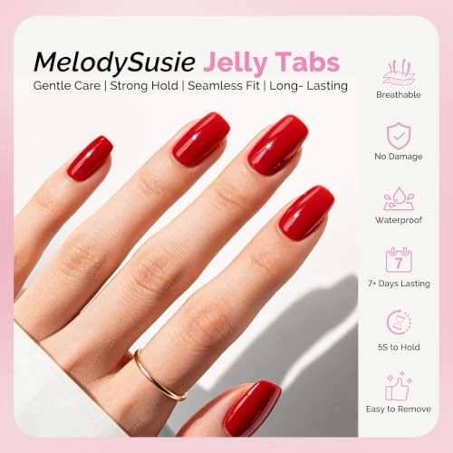 MelodySusie Nail Adhesive Tabs for Press On Nails, 300Pcs 15 Sizes