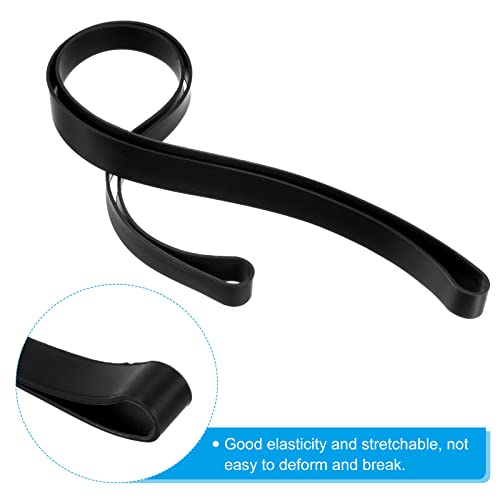 PATIKIL Black Towel Bands - 6 Pack Elastic Beach Chair Clips
