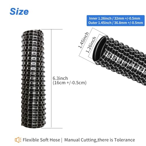 Replacement Soft Hose for Shark Rocket Vacuum Cleaner - 2pcs