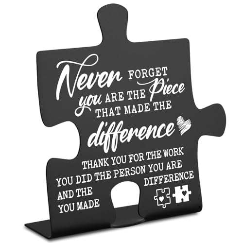 Inspirational Coworker Appreciation Puzzle Plaque - Retirement Gift