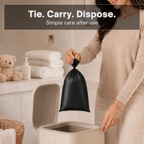 BeeStarz Travel Trash Bags - 90 Count Leak-Resistant, Unscented