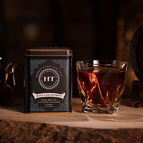 Harney & Sons Black Cask Bourbon Black Tea - 20 Pyramid Sachets in Tin