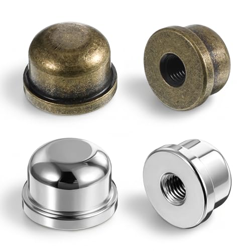 4 Pcs Lamp Finials - Bronze & Silver Replacement Parts