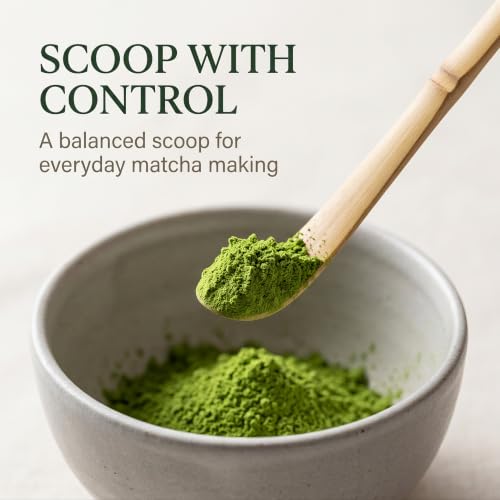 18cm Bamboo Matcha Scoop - Japanese Chashaku Tea Spoon