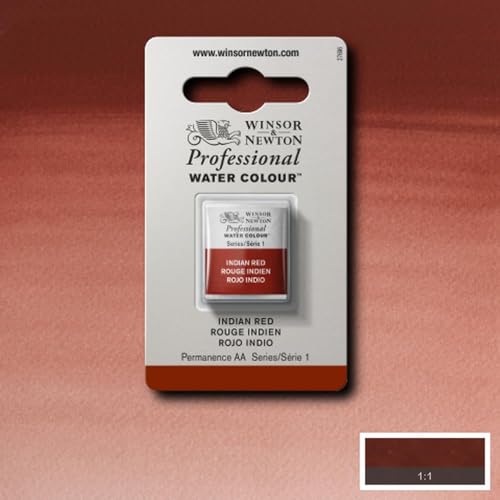 Winsor & Newton Professional Watercolor Half Pan - Indian Red