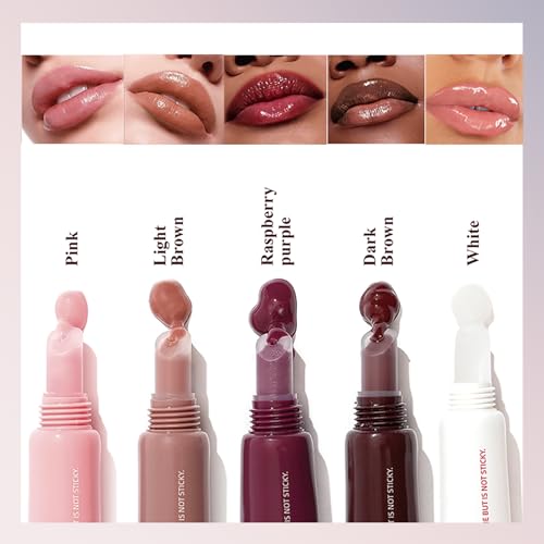 O'CHEAL Glossy Lip Tint & Moisturizing Lip Stain - Light Brown