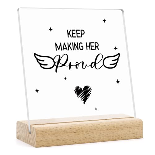 Memorial Acrylic Sign for Sympathy Gifts - In Memory of Loved Ones