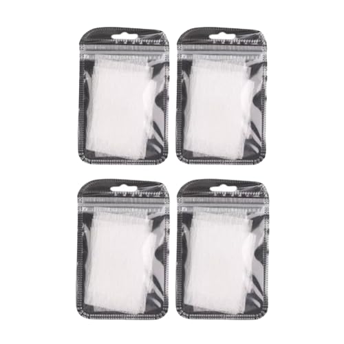 40-Piece Fiberglass Nail Extension Kit with Shape Clips & Silk Wraps