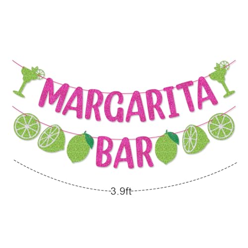 Margarita Bar Banner Garland for Bachelorette Party Decorations
