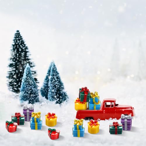 Bucherry 50 Pcs Miniature Christmas Gift Boxes - Cute Decor