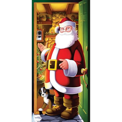 Beistle Santa Claus Door Cover - 30" x 5' Christmas Decoration
