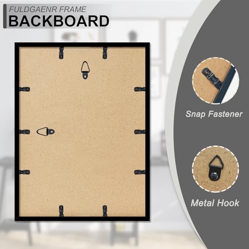 FULDGAENR 12x16 Black Picture Frame Set for Photos & Posters - 1 Pack