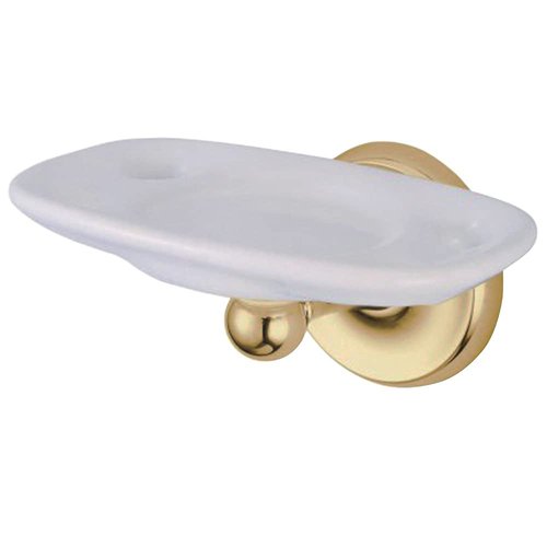 Kingston Brass Classic Toothbrush and Tumbler Holder, Polished Brass
