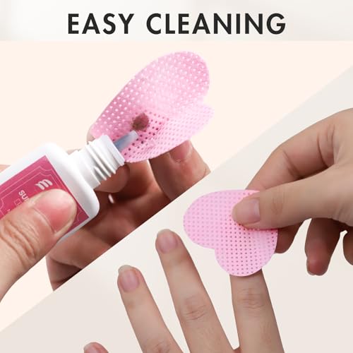 Embagol Lint Free Eyelash Extension Glue Wipes 200 PCS Pink