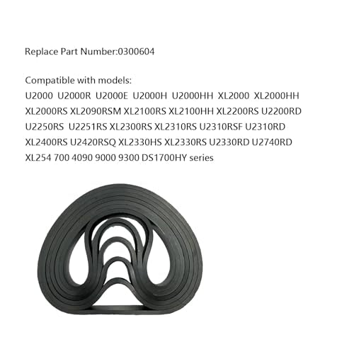 Oreck XL Vacuum Cleaner Belt Replacement - 6 Pack, Model 0300604