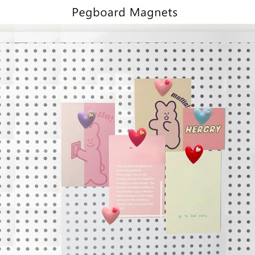 Colorful Heart-Shaped Refrigerator Magnets Set - 20PCS