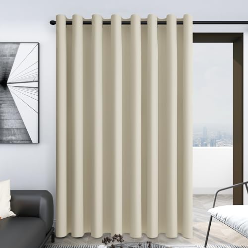 Deconovo Light Beige Room Divider Curtain 100"W x 84"L - Pack of 1