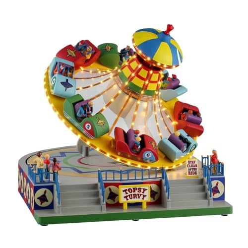 Lemax Topsy Turvy Carnival Ride Village Accessory - Holiday Decor