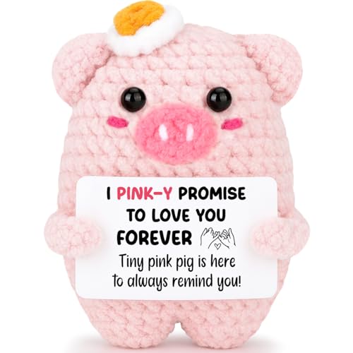 Agantree Art Pink Pig Gift Pinky Promise for Girlfriend Wife Birthday Valentine