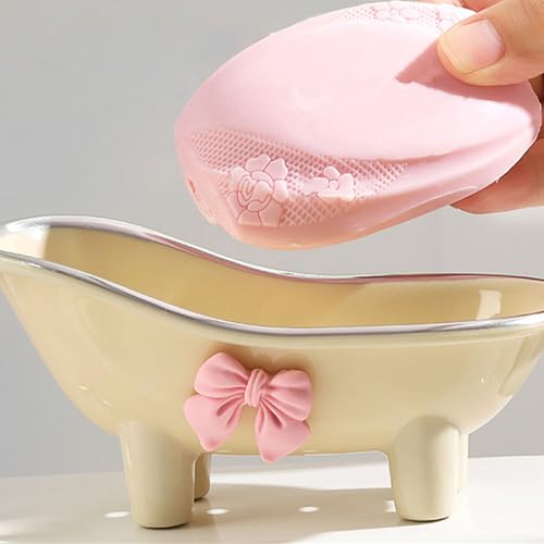YUELER Cartoon Bathtub Soap Dish Holder A with Drainage Holes