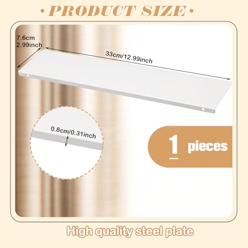 13-Inch Medicine Cabinet Replacement Shelf - Steel Wall-Mounted Storage