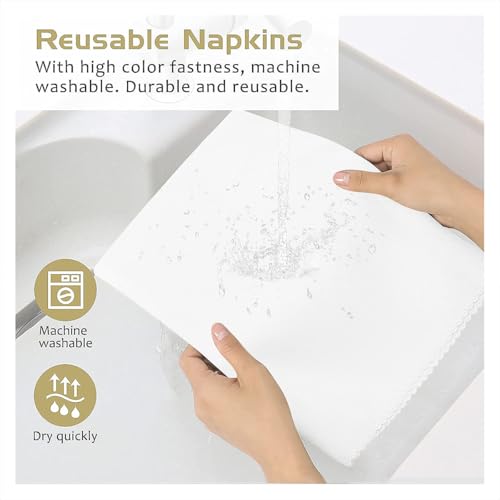 Personalized Soft Washable Cloth Napkins for Weddings & Events
