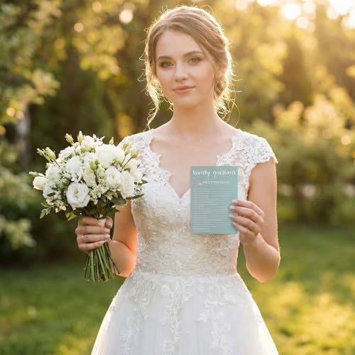 25 Pcs Bridal Shower Bingo Game Cards for Wedding Parties