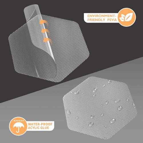 Non-Slip Bathtub Stickers - 24 Clear Adhesive Safety Decals