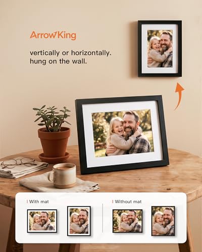 8x10 Black Picture Frame with Acrylic Front - Tabletop & Wall Display