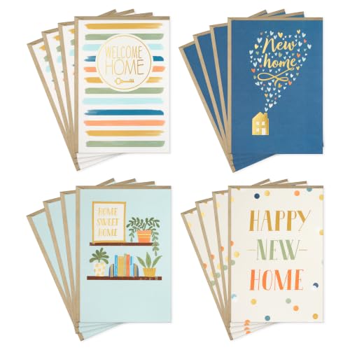 Hallmark Housewarming Cards Assorted 16-Pack with Envelopes - Welcome New Home