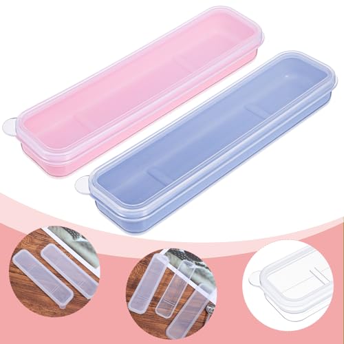Aysatogc Portable Utensil Holder Set - 2 Pcs Lunch Box Cutlery Case