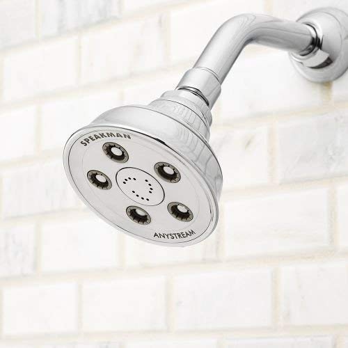 Speakman S-3014-PN Caspian Anystream High Pressure Adjustable Shower Head, Polished Nickel