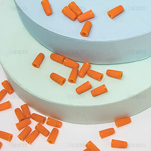 AUEAR 100 Pack Eyelash Glue Bottle Plug Pins Plastic Sealer