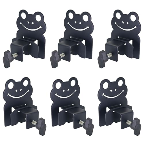 QUNFOR Adjustable Mattress Stopper - Frog Design - 6 Pack Metal Bed Gaskets