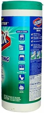 Clorox Disinfecting Wipes - Fresh Scent Canister | 7" X 8" | Pack of 3 for Effective Cleaning