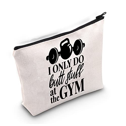 LEVLO Funny Gym Makeup Bag Fitness Workout Gift Pouch