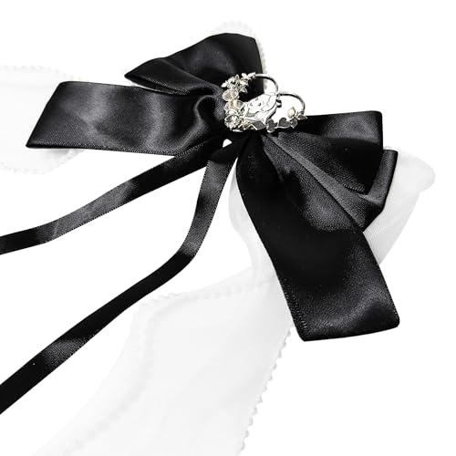 LUV HER Alice in Wonderland Hair Bow with French Clip for Girls