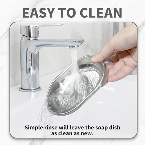 Stainless Steel Soap Holder - Durable, Anti-Rust Dish for Kitchen
