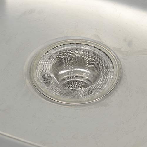 Danco 2.5-Inch Bathroom Sink Mesh Strainer - Stainless Steel (2 Pack)