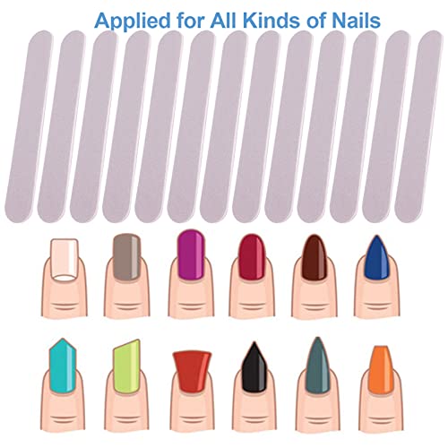 GigaGround Mini Nail Files Bulk 100 Pcs Double Sided Emery Boards