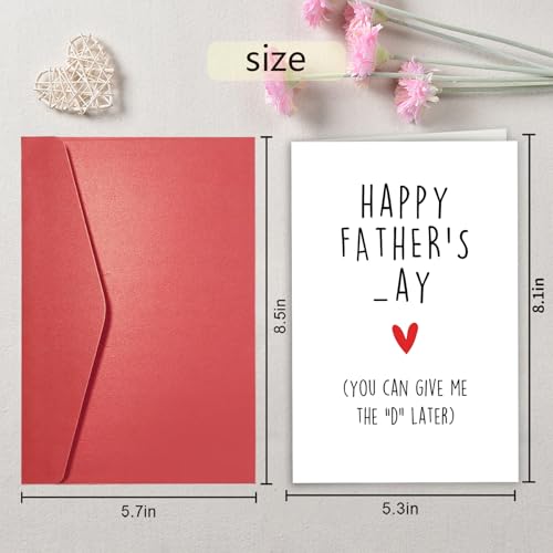 Funny Father's Day Card for Husband or Boyfriend - Rude Pun