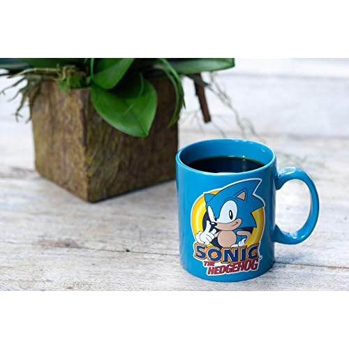 Sonic The Hedgehog Blue 16oz Ceramic Coffee Mug