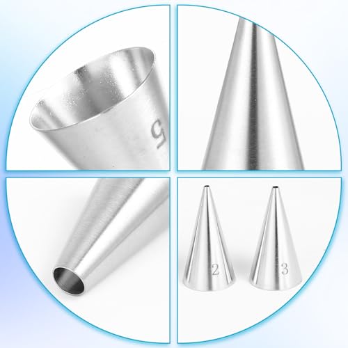 Sibba 5-Piece Stainless Steel Piping Tips Set for Cake Decorating